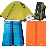 苔原地带户外帐篷睡袋充气垫防潮垫登山包帐篷灯双人双层野营装备