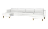 宜家正品 IKEA 卡斯塔 2个贵妃椅+三人沙发布艺沙发 宜家家居代购