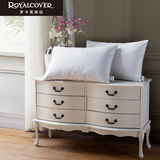 罗卡芙家纺 欧式床上用品白色可脱卸荞麦枕单人枕头