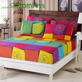 床笠单件印花纯色床垫罩床套床罩棕垫套床单1.8m席梦思保护套防滑