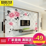 塞丽雅 3D现代简约花卉墙纸客厅卧室电视背景墙欧式奢华大型壁画