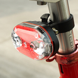 自行车灯尾灯蝴蝶尾灯警示灯5LED超亮尾灯山地车单车配件装备前灯
