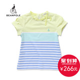 BEANPOLE韩国三星 夏季新品女童条纹拼接短袖T恤 BK5342015