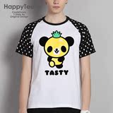 HappyTee原创潮牌 New2016夏装新款男式短袖T恤 菠萝熊