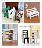 zakka杂货木质工艺品家居装饰 娃娃屋小家具 拍摄道具 小椅子凳子