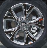 起亚傲跑轮毂贴 KX3傲跑专用轮毂碳纤维贴纸改装轮毂车贴装饰用品