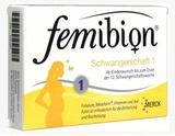 德国正品孕妇叶酸及维生素Femibion800 30粒 1月量 孕前-孕12周