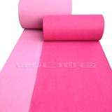 婚庆地毯  玫红色 粉色色 果绿色 橘黄色 紫罗兰彩色婚礼地毯