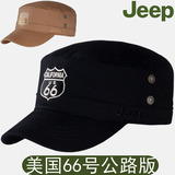 男士户外军帽 休闲品牌jeep帽子时尚潮韩版鸭舌帽美国66号公路版