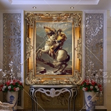 纯手绘油画拿破仑人物欧式宫廷有框别墅客厅玄关卧室书房装饰挂画