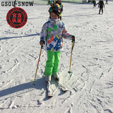 Gsou Snow正品儿童滑雪服 儿童套装 男童 防水防风透气滑雪衣裤