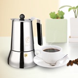 摩卡壶意大利咖啡壶家用煮咖啡机不锈钢意式特浓咖啡器具送磨豆机