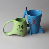HYU简约陶瓷马克杯创意1314情侣杯水杯咖啡牛奶杯杯子带勺子套装