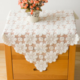 蕾丝桌布长方形圆桌正方形台布茶几布艺客厅餐桌布床头柜 镂空欧