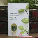 韩国新版 Innisfree悦诗风吟 绿茶真萃面膜 补水保湿 抗辐射氧化