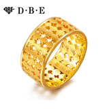 DBE珠宝 人生三部曲 足金时尚气质指环男款黄金戒指 专柜正品