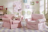 新品推荐美式创意可爱儿童沙发小沙发椅卡座椅子复古卧室定制家具