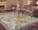 欧式纯手工羊毛客厅地毯定制卧室茶几书房满铺现代简约家用长方形