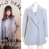 [转卖]2014日单coco deal甜美lena秀韩版宽松西装款羊毛呢大衣
