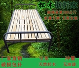 钢架折叠床单人实木板钢午休双人1.2米加固硬板简易小床儿童护栏
