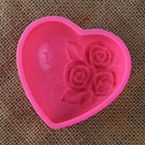 手工皂模具diy硅胶模具 韩国蛋糕烘焙巧克力模LOVE玫瑰 约出70克