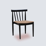 现代宜家实木餐椅北欧风格温莎椅真皮布艺酒店餐厅用椅家用水曲柳