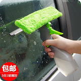 3合1车用窗刮汽车刮水刀洗车刷洗车用喷水刷玻璃清洁器车载车窗刷