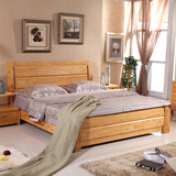 香柏木成人床1.8米全实木高箱床1.5米液压气压储物床简约双人床
