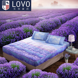 lovo罗莱公司出品床上用品可折叠床垫褥子爱在普罗旺斯全棉床护垫