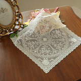 韩国代购 正方形欧式桌布 茶几小桌旗 床头柜盖布 蕾丝垫