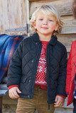 英国NEXT正品代购15年秋冬季新款  男童菱格纹外套 休闲夹棉外套