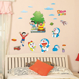 哆啦A梦墙贴包邮 卡通儿童房贴画幼儿园布置贴纸 叮当猫 可移除