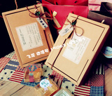 简约环保通用茶叶干果手提袋花茶糖果干货特产包装盒批发牛皮纸盒