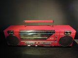 热卖80后古董收录机手提式录音机老式卡带机 影视道具 红色