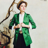 花溪◆妍系列专柜品牌折扣女装2016秋季新款韩版中长款西装外套