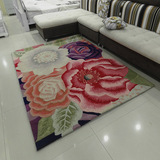 纯手工羊毛地毯客厅长方形茶几地毯 卧室地毯 现代时尚地毯