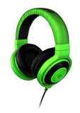代购 头戴式耳机听音乐电脑Mp3麦克风绿色声音3.5毫米Razer