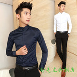 香港代购ZARA男装春季新款2015男士衬衫韩版修身长袖衬衫休闲衬衣