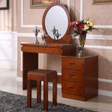 实木梳妆台梳妆凳组合简约现代中式卧室家具化妆台带凳原木化妆桌
