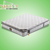 维尔娅品牌进口天然乳胶床垫独立袋弹簧床垫天鹅绒加厚1.8米双人