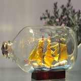 玻璃瓶船 海洋系列 瓶船 漂流瓶 瓶中船 创意礼品