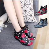 春季新款女士短筒雨鞋平跟防滑水鞋套鞋韩国时尚低帮雨靴胶鞋
