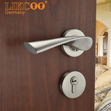 Likcoo 欧式室内门锁 卧室锁 304不锈钢实心分体房门锁具把手