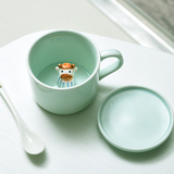咖啡杯马克杯子架子美式便携杯浓缩定制小情侣杯陶瓷杯茶杯卡通uu