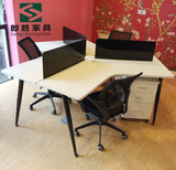 办公家具职员办公桌椅组合 屏风员工桌 3人6人员工桌工作位卡座