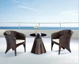 新款阳台桌椅三件套户外咖啡厅时尚桌椅五件套庭院休闲藤椅特价
