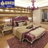 森琳棋迹 新古典床欧式实木双人大床婚床后现代公主床储物1.8米