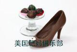 美国正品Product Details Chocolate High Heel Shoe Milk By M