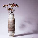 热卖景德镇陶瓷落地花瓶大花瓶客厅花插花器摆件现代中式插花干花