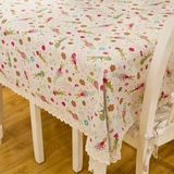 棉麻卡通桌布居家餐桌台布桌巾盖巾儿童桌布台巾盖布